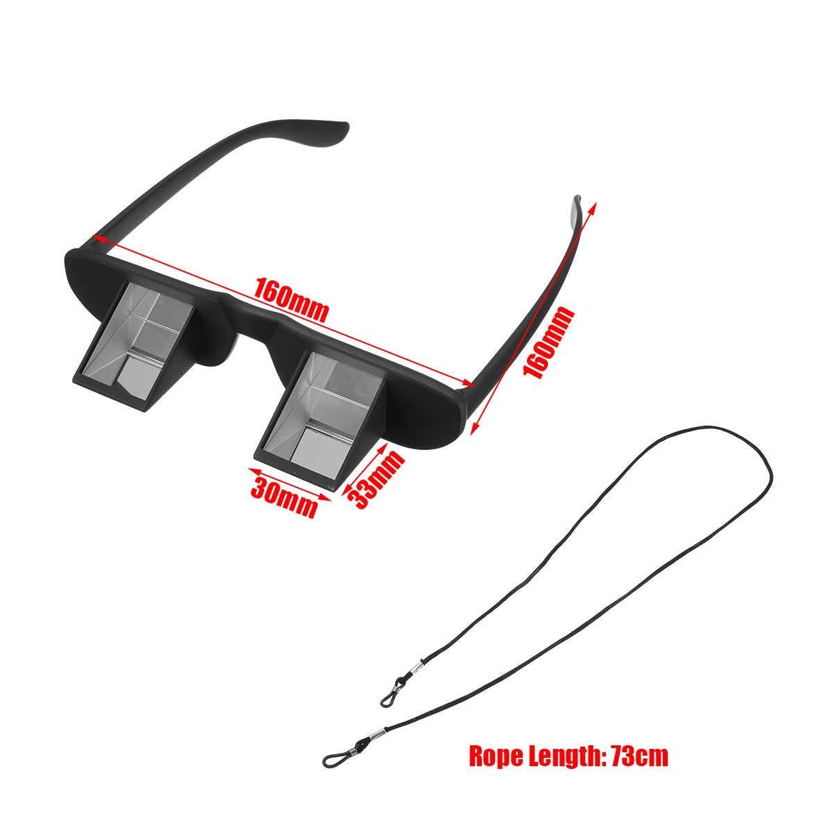 Ленивые рефракционные очки+ коробка+ веревка альпинистские очки с призмой просмотра ТВ отличный выбор для пеших прогулок Скалолазание Туризм