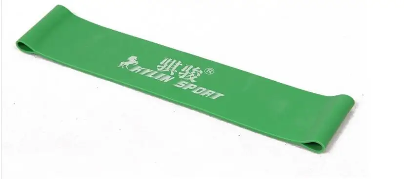 

green latex resistance outdoor training excercise pilates yoga bands loop wrist ankle elastic belt energy band for freeshipping
