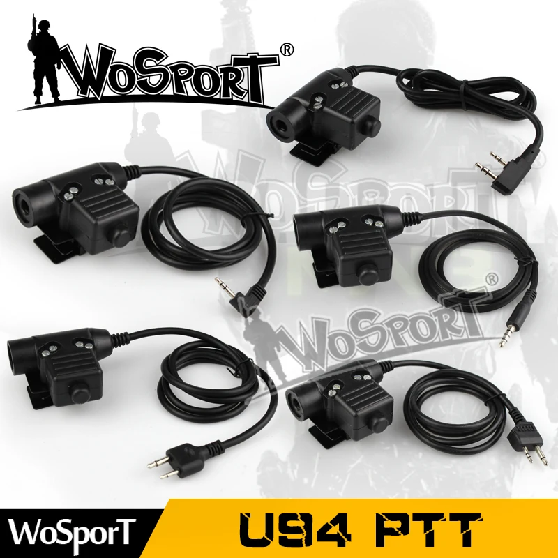 WoSporT тактический U94 PTT разъем для Z тактического Bowman Elite II Военная гарнитура Motorola