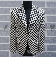 Black plaid blazer