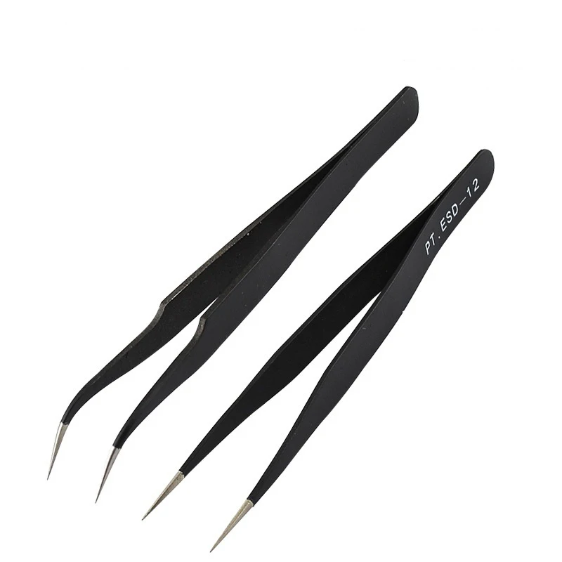 Sewing-Accessories-Tools-2-Pcs-Tweezers-Bend-Mobile-Phone-Electronic-Repair-Cross-Tweezers-Excellent-Quality (1)