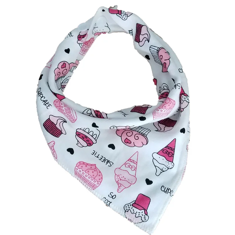 Baby Bibs High quality triangle double layers cotton bib Soft Baby Scarf Boys Girls kids Bibs Cartoon Baby Stuff