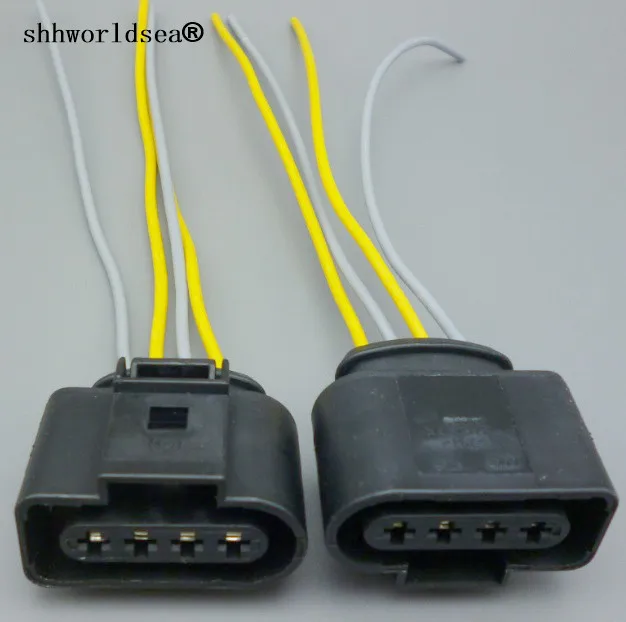 

shhworldsea 1pcs 4pin 3.5mm A4 A6 VW Passat auto waterproof wiring harness connector 4B0 973 724 4B0973724