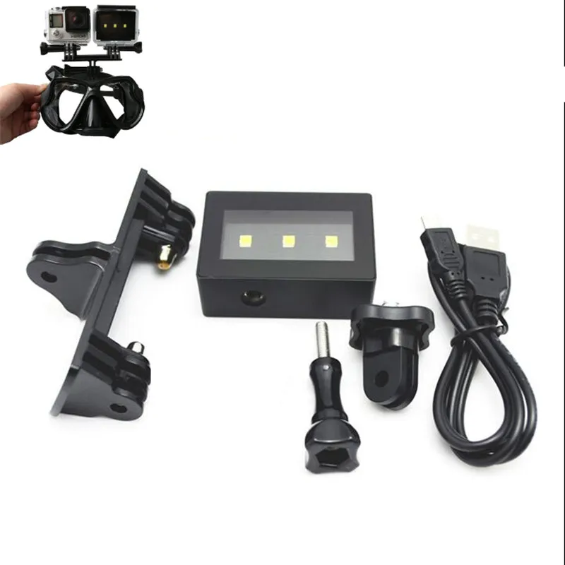 

Sjcam Sj4000 Sj5000 Waterproof Led Flash Video Light Diving Flash Light Lamp For Gopro Hero 4 3 3+ Xiaomi Yi Go Pro Accessories