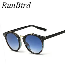 Лето г. новые круглые солнцезащитные очки Для женщин Брендовая Дизайнерская обувь, зеркальные линзы, солнцезащитные очки Oculos De Sol Feminino Gafas De Sol Hombre R025