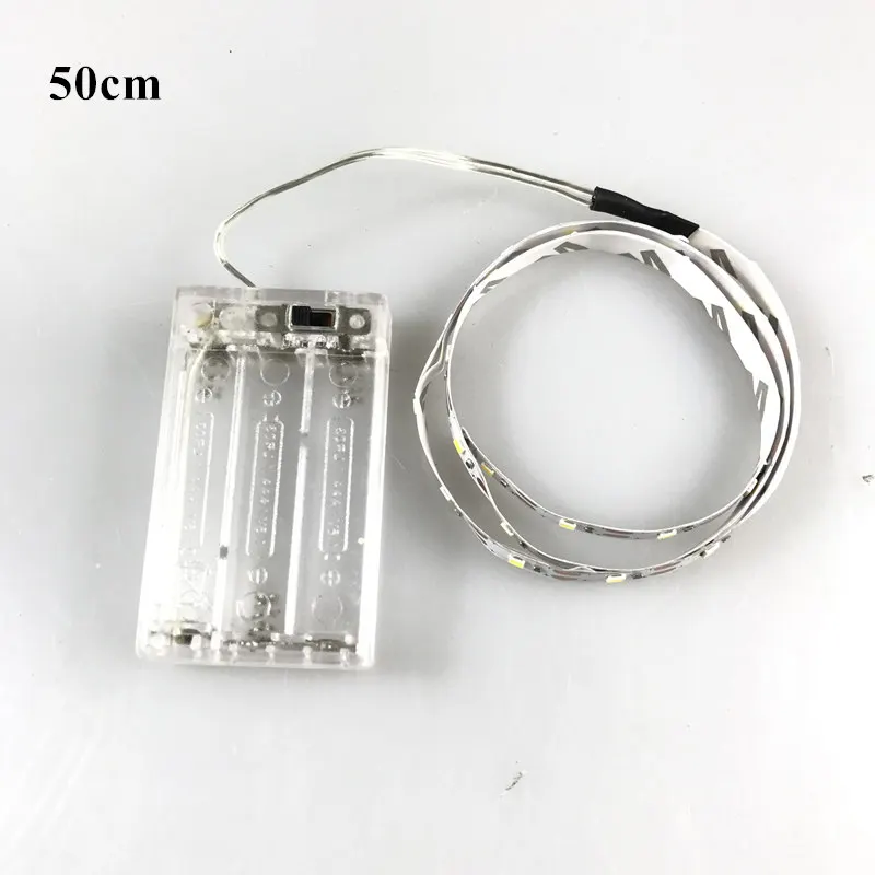 3AA Батарея Мощность 5 м 10 м светодио дный полосы света SMD3528 2835 холодный белый теплый белый светодио дный ленты DIY Декор для дома