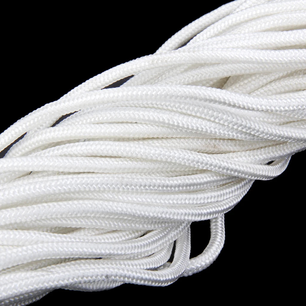 Durable 20 Meters 6MM Twisted Polyester Nylon Braided Boat Mooring Anchor Rope Line Anchor Boat  Rope 