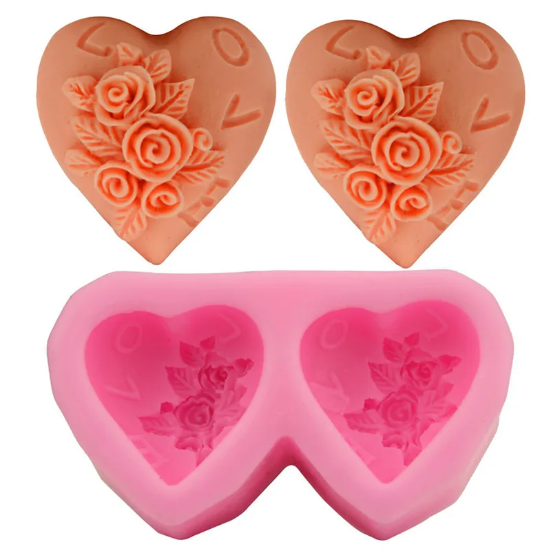 EPASUN силиконовая форма для мыла, делая помадку, 3D сердце круг, сделай сам, форма для домашней свадьбы, для украшения тортов, прессформы, инструменты