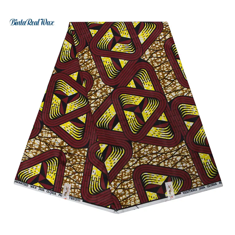 

2019 fashion African Veritable Wax Hollandais Guaranteed 100% Cotton Dutch binta real Wax Holland African fabric 24fs1265