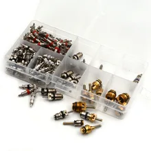 135 шт. ассортимент A/C Шрадер сердечник клапана R134 комплект 11 видов AC клапаны вентиляции и кондиционирования Авто кондиционер воздуха