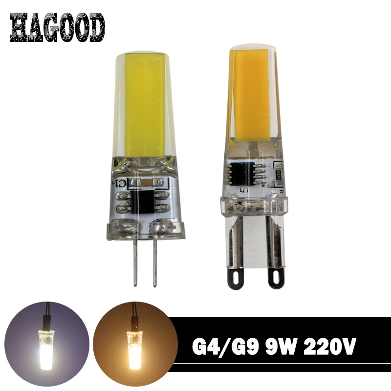 G4 G9 LED COB bombilla 9 W Bombillas LED Sillcone luces 220 V para la alta calidad decoración iluminación del hogar G4 G9 LED COB bombilla 9 W Bombillas LED Sillcone luces 220 V para la alta calidad decoración iluminación del hogar
