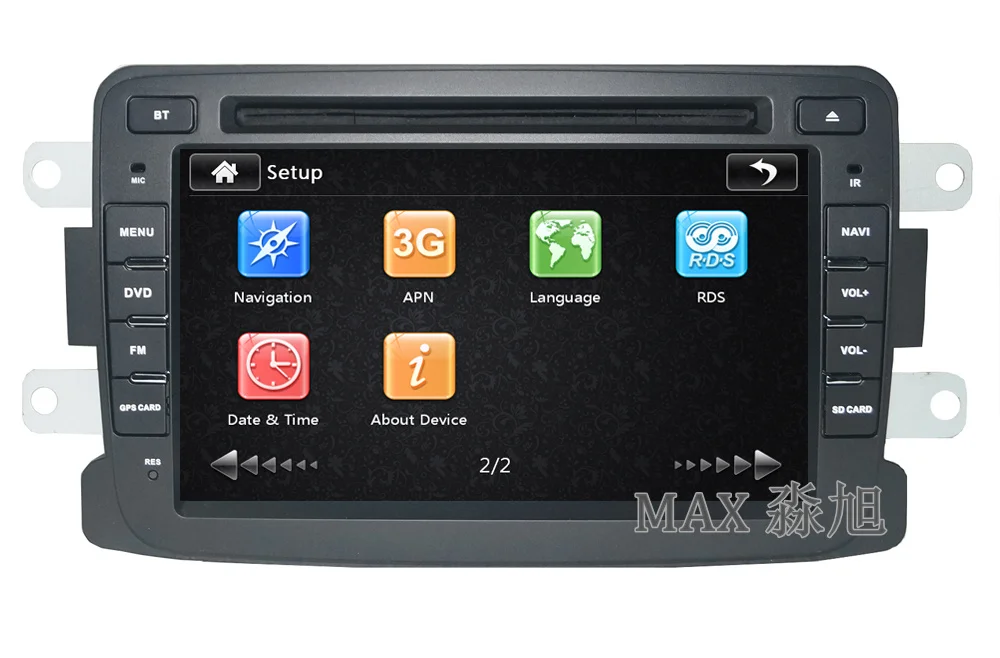 Cheap 7" Car DVD Player GPS Navigation System For Renault Duster Sandero Lodgy Dokker 2013 2014 2015 with BT radio 1080p 3G WIFI map 2