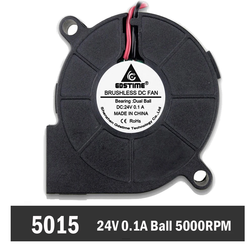 10pcs USB Power 5V 5cm 50mm x 15mm Blower Fan Computer Cooling Centrifugal Fan