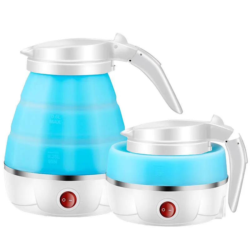 22,110V/220V Mini Portable Silicone Folding Electric Water Kettle Auto