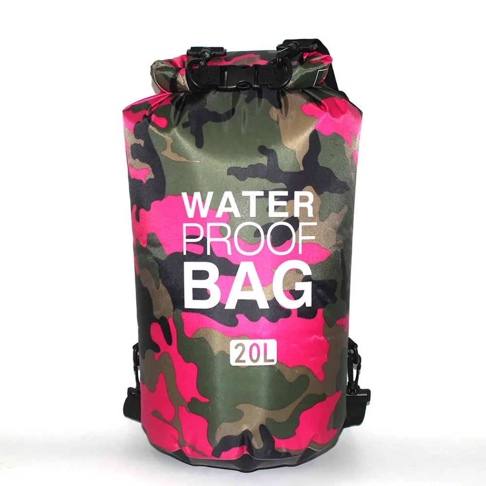 Camouflage Waterproof Dry Bag 2L 5L 10L 15L 20L 30L Rafting Drifting Canoe Travel Kit Pouch Storage Bag  (41)