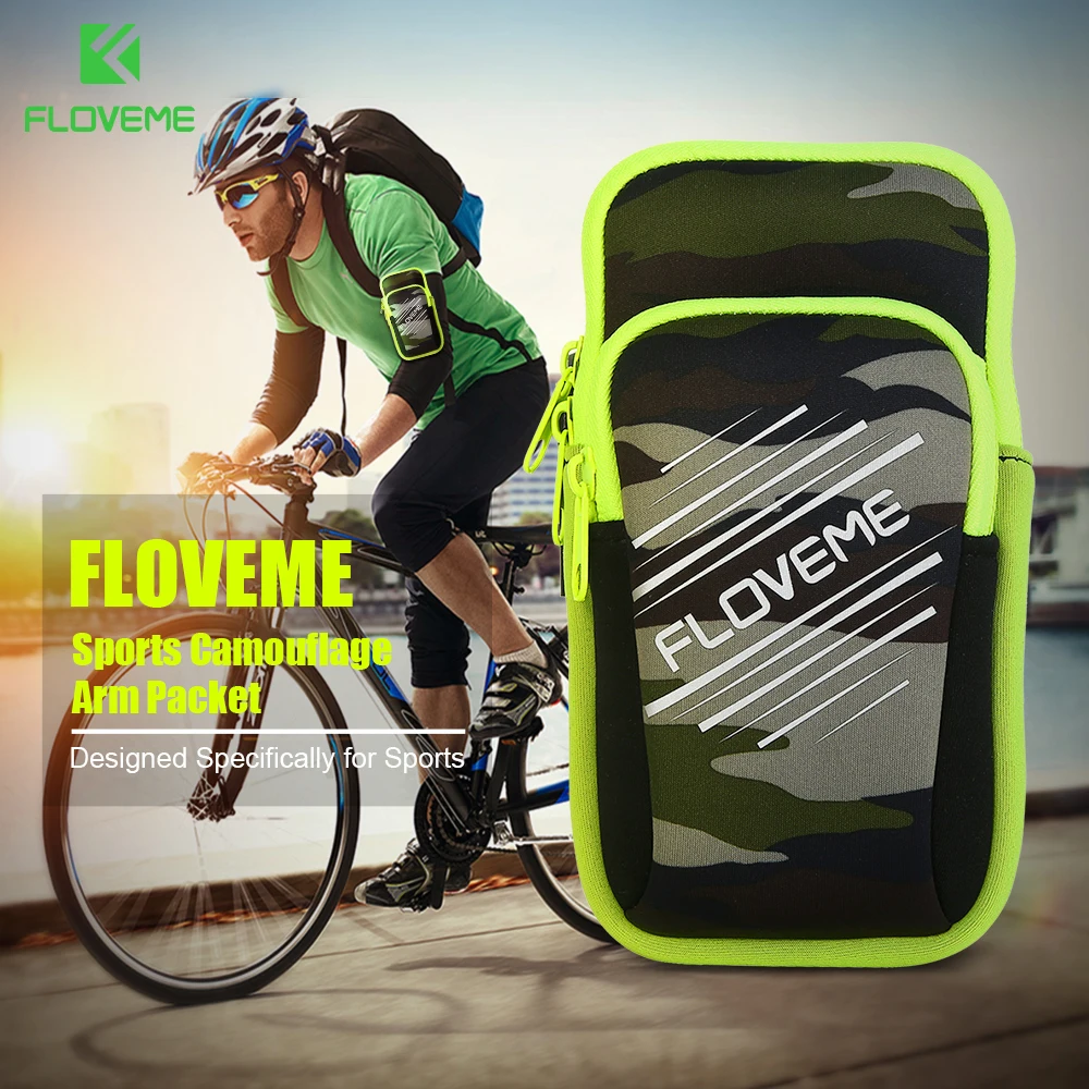 

FLOVEME Universal Sport Lycra Armband Bag For Huawei Mate 9 P9 P9 Plus 5.5 inch Mini ArmBand Cases For Xiaomi Redmi Pro 3 4 Mi5