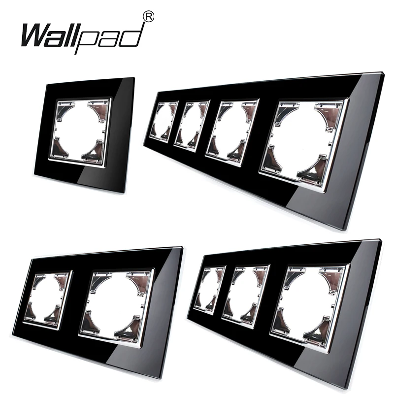 

DIY EU Glass Frame for Module Crystal Frame for Switch and Socket Wallpad L6 Series