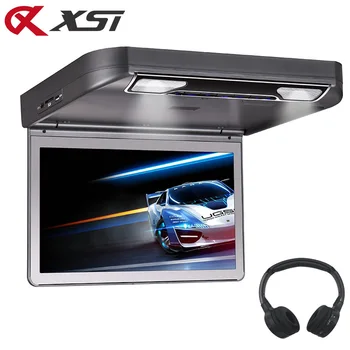 

XST 13.3 Inch Car Ceiling Roof mount DVD Player Flip Down 1080P Video HD Digital TFT Screen USB/SD/HDMI/MP5/IR/FM Transmitter