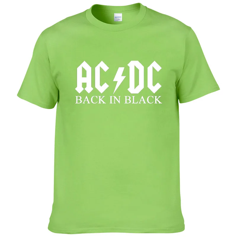 Рок группа AC DC Футболка Мужская Лето хлопок модный бренд ACDC Мужская футболка хип-хоп футболки для фанатов#149 - Цвет: 10