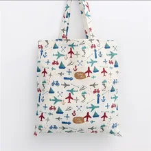 Yile ручной работы из хлопка Лен эко многоразовые сумка плоскости борьба L053