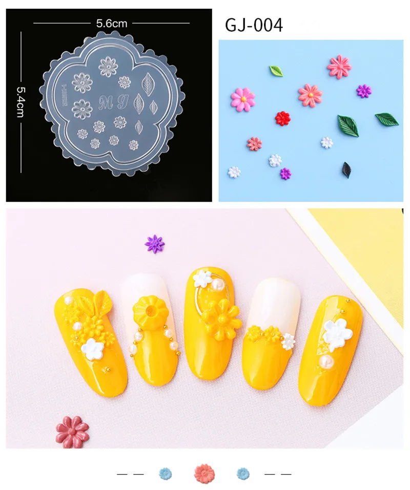 3D силиконовая форма для штамповки ногтей резьба по дереву штамповка пластины для дизайна ногтей шаблон УФ гель лак маникюрный пресс DIY инструменты