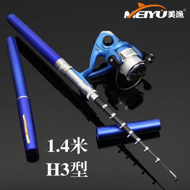 Cheap EMMROD 1.4m pen fishing rod Mini fishing rod spinning wheel portable pen fishing rod set H3 Free Shipping Cheap EMMROD 1.4m pen fishing rod Mini fishing rod spinning wheel portable pen fishing rod set H3 Free Shipping