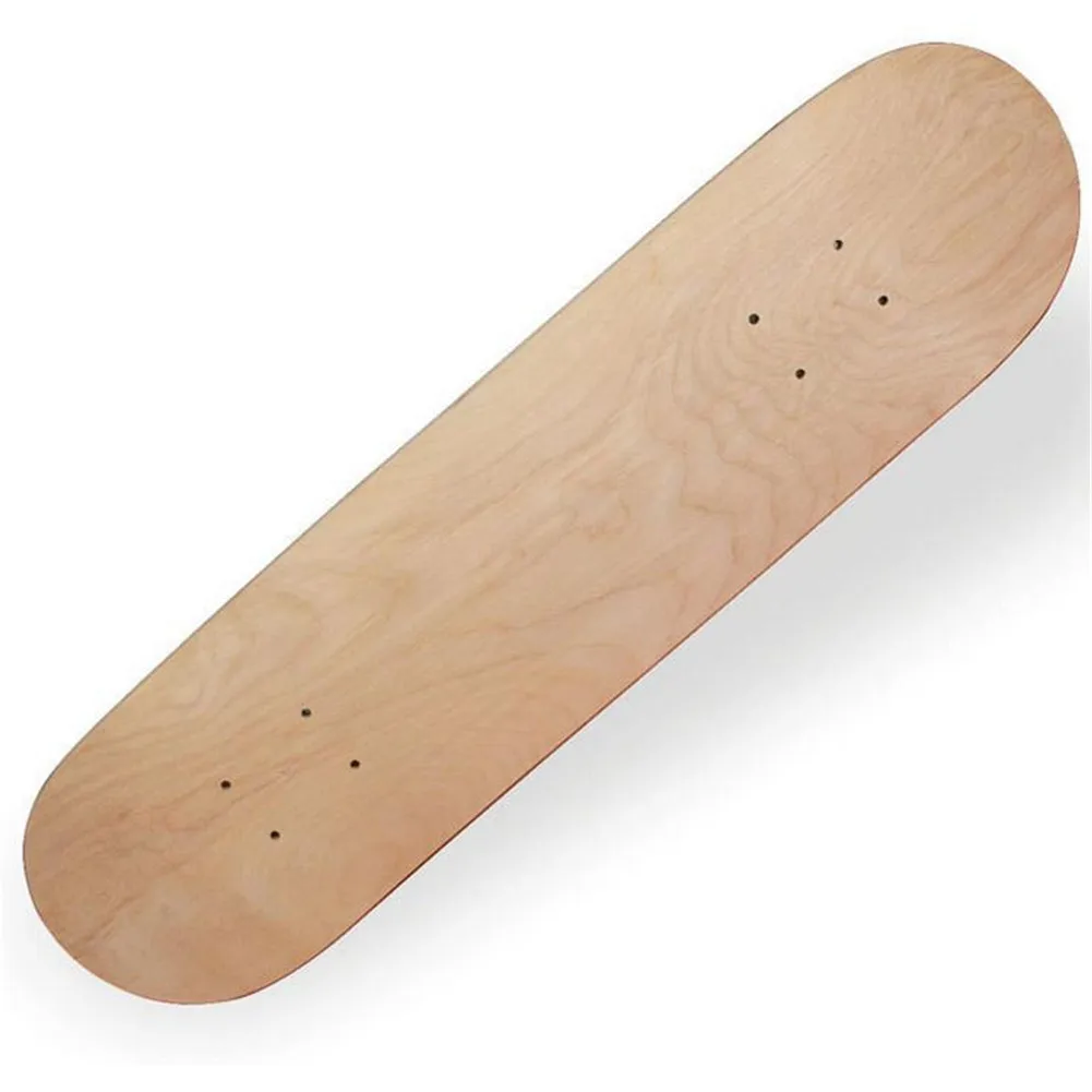 8 дюймов скейтборды палуба дерево клен 8-слой клен пустой Двойной Вогнутый скейтборды натуральный Дека скейтборда доска