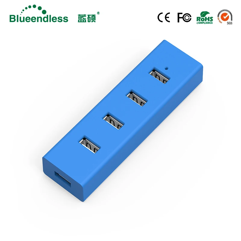 Blueendless H405U3 USB 3.0 HUB 4 Ports Super Speed 5GBPS USB Splitter with ON/OFF For Computer Peripherals Accessories