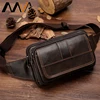 MVA Men's Waist Bag Leather Male Fanny Pack Money Belt Bag Men Phone Man Belt Shoulder Bags for Men Travel Waist Pack 8966 ► Photo 1/6