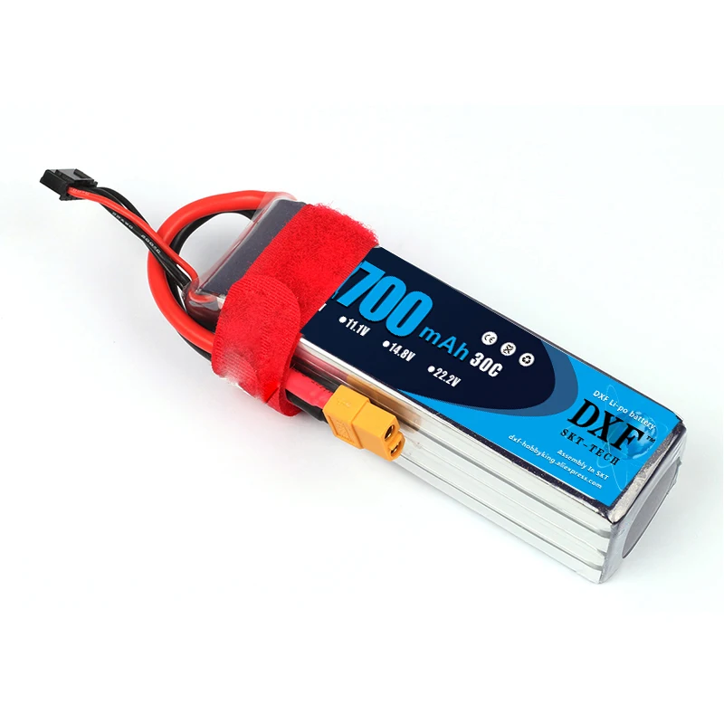 DXF 2 шт Lipo батарея 7,4 V 2700mAh 2S 30C Max60C литий-полимерная батарея для радиоуправляемого вертолета дрона FPV БПЛА автомобиля лодки дрона грузовика