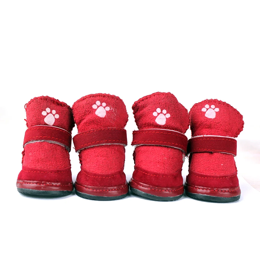 Ботинки для собак; зимняя обувь для домашних животных с рукавами для ног; плоская дышащая обувь для собак; сезон весна-осень; нескользящая резиновая обувь для собак