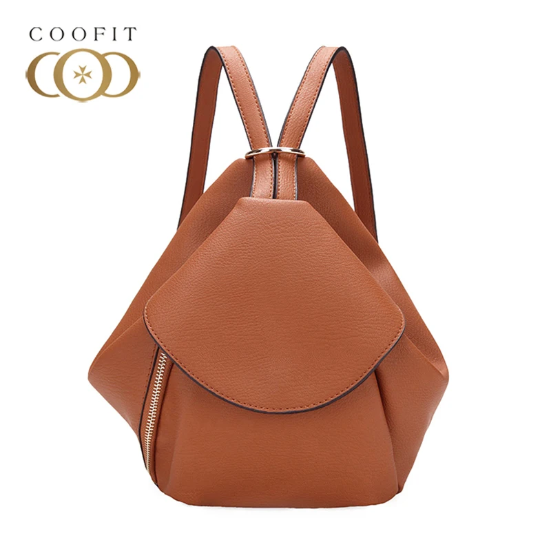 

Coofit Women Mini Backpack Simple Multi-purpose School Backpack Bookbag For Women PU Leather Small Bagpack Mochila Feminina 2018