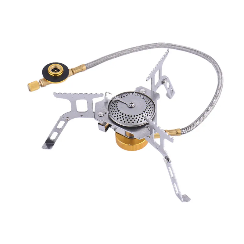Outdoor camping gas stove burner fuel tank combined gas cooker camping