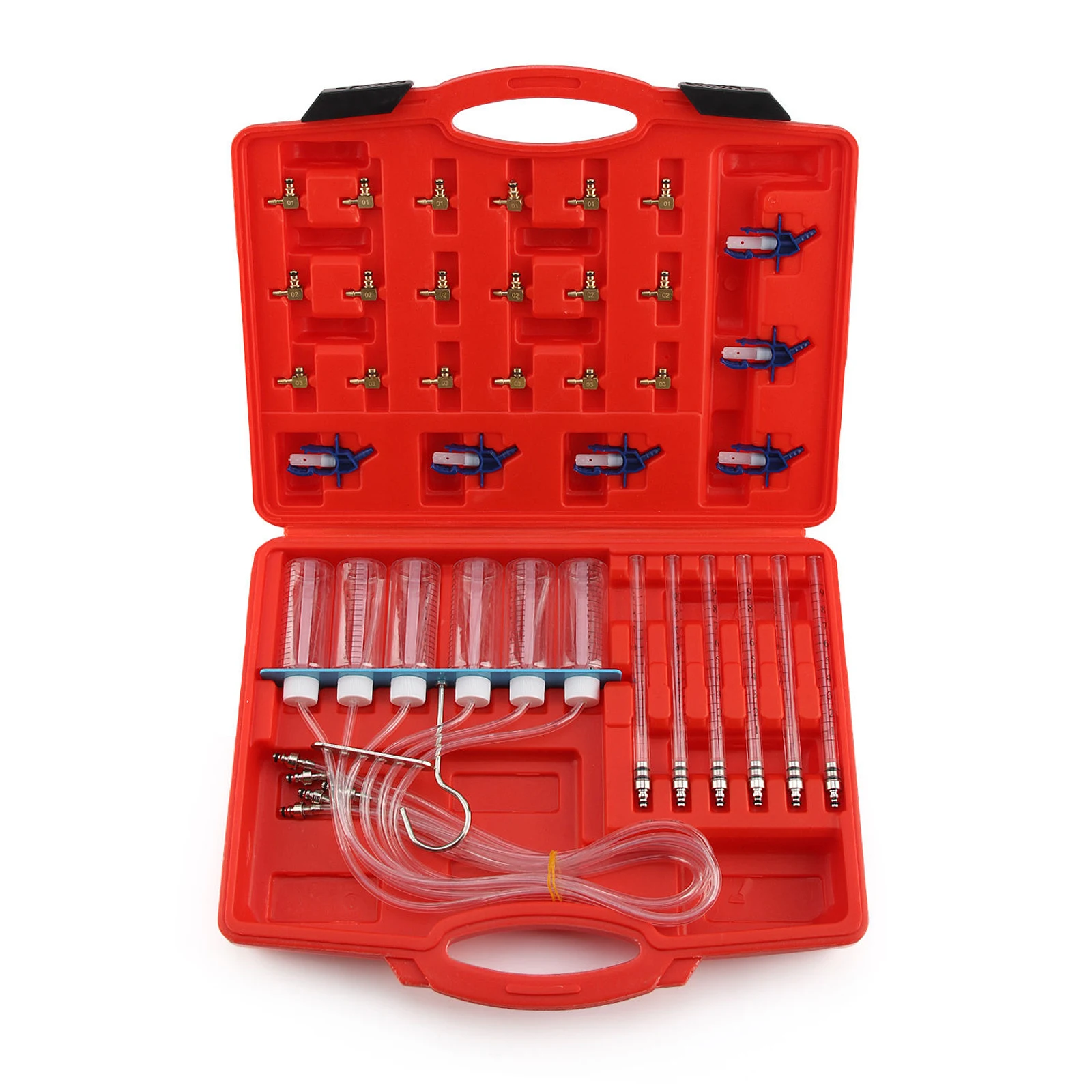 

6 Cylinder Diesel Injector Flow Test Meter Adaptor Set Common Rail Tool Kit Injector Fuel Return Flow Measure Tools For BOSCH-01