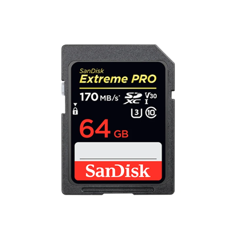 

SanDisk Memory Card Extreme Pro SDHC/SDXC SD Card 32GB 64GB 128GB 256GB C10 U3 V30 UHS-I cartao de memoria Flash Card for Camera