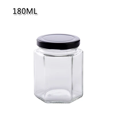 Кухня многофункциональная герметичная банка прозрачное стекло зерно для хранения специй бутылка мед закуски герметичный бак контейнер LX2271752 mx - Цвет: 180ml