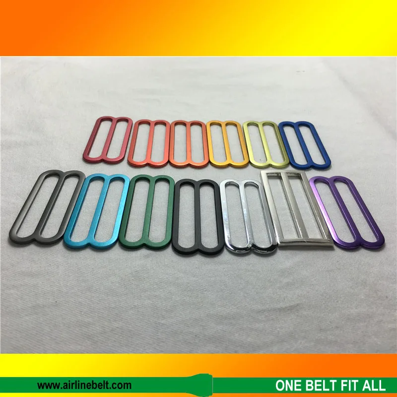 

Nonrust 48mm width webbing belt metal slider safety seat belt buckle fasteners strap adjuster bag backpack accessory