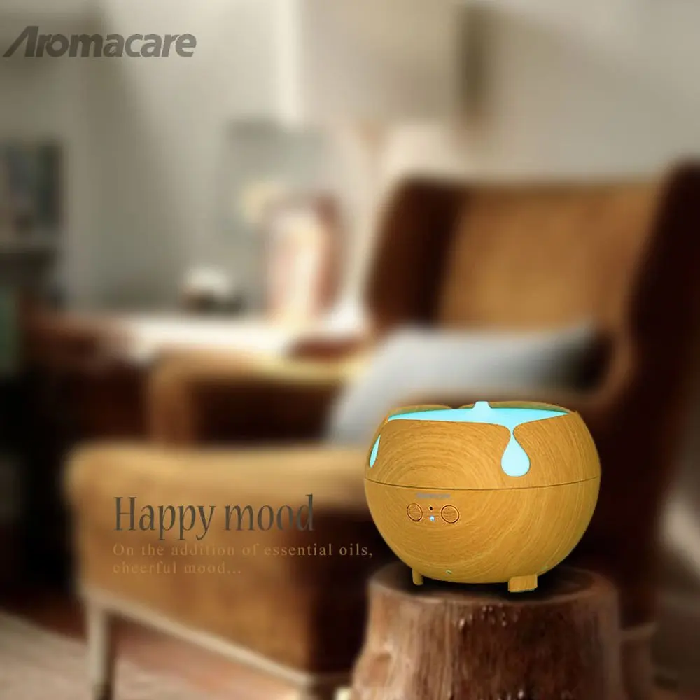 Aromacare 600 мл диффузор эфирного масла мини увлажнитель воздуха Дерево Гриан с красивым дизайном красочные меняющиеся лампы