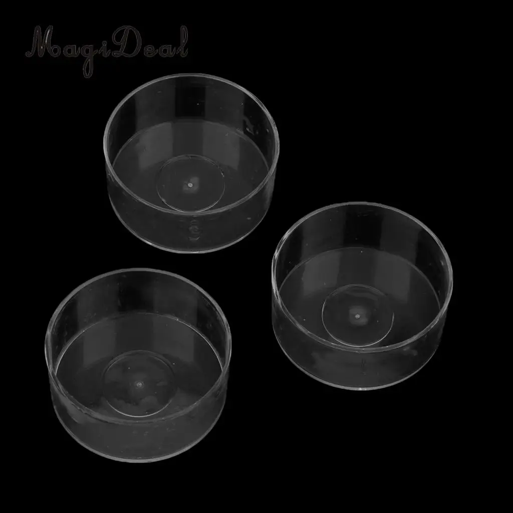 MagiDeal 10 Pieces Clear Wax Containers Candle Tealight Cups Plastic for use with Scented Candles