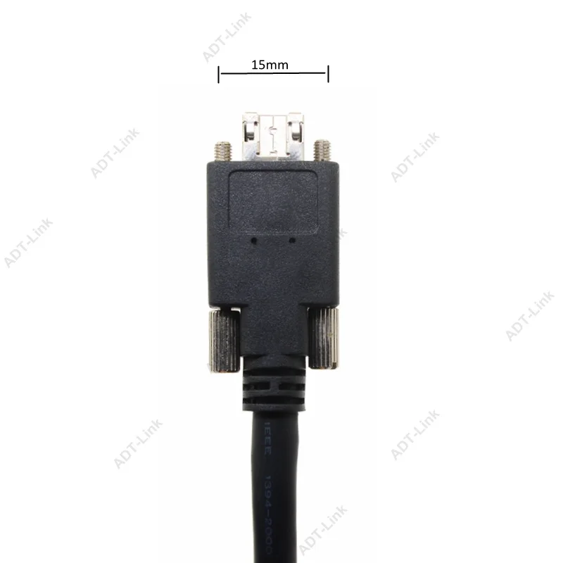 Cabo da Câmera 9pin para 9pin 1394b com Parafusos para Avt Firewire Macho Ieee Industrial Câmera Baumer Jai Haikang Ieee1394b - Image 4