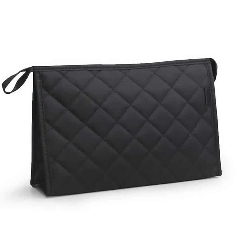  Travel Diamond Cosmetic Bag Fashion Lattice Zipper Make Up Bag Wash Kit Bags Makeup Organizer Stora