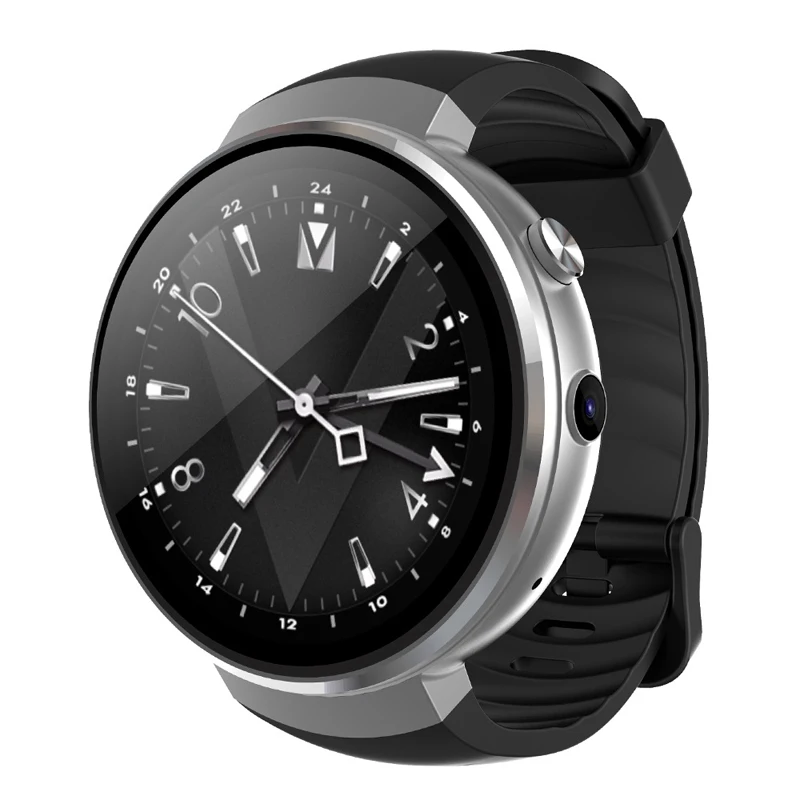 LEM7 1+16g Memory 4g Android 7.1.1 Men Sport Digital Wristwatches Black Silicone Heart Rate Monitor - 33012841991