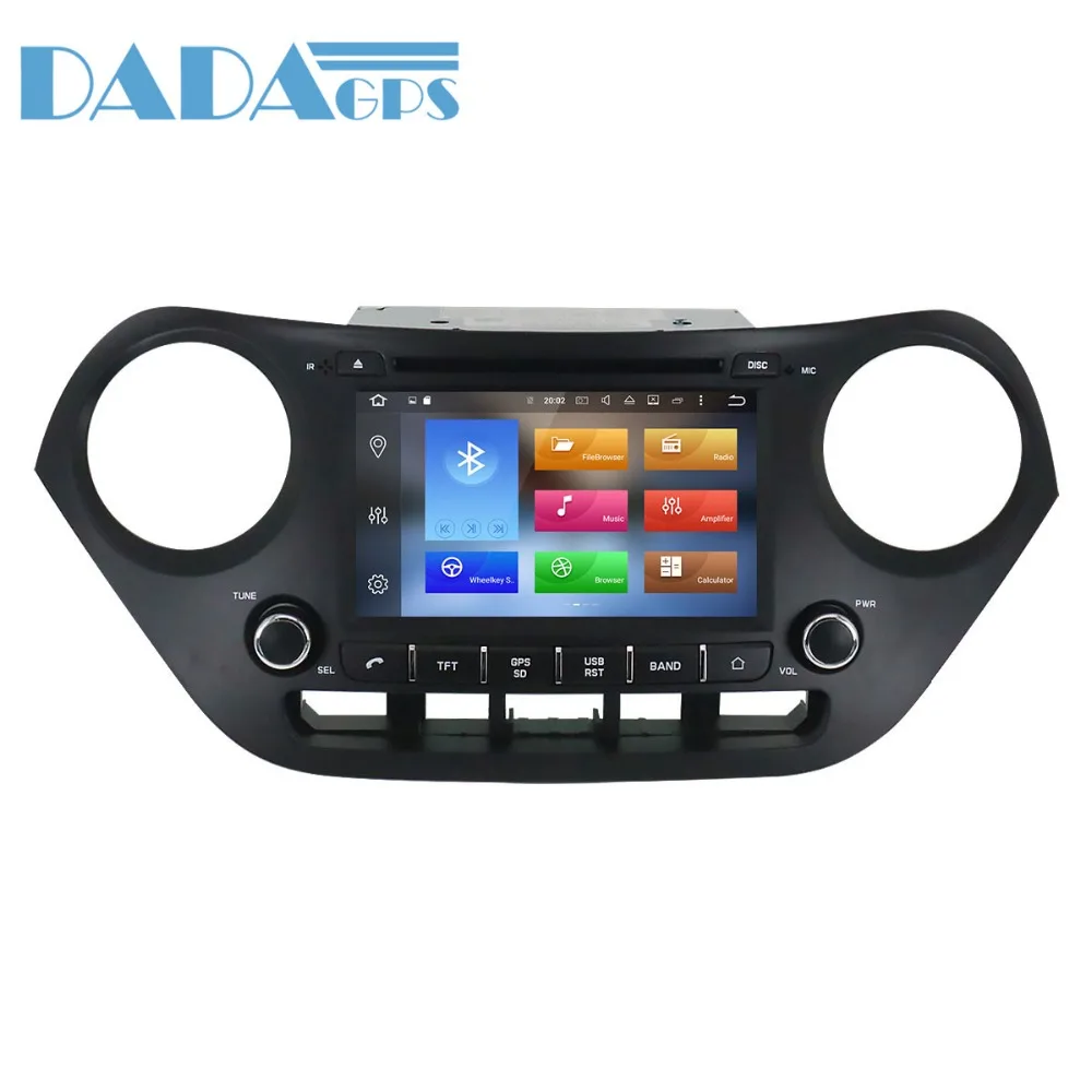 Best Android 8.0 7.1 Car GPS Radio Multimedia Headunit For Hyundai I10 I-10 2013-2018 left and right hand DVD Player Stereo Headunit 2
