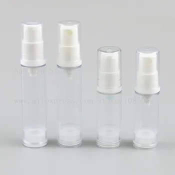 

500 x Mini Clear Airless Pump Bottle Lotion Sprayer Transparent bottles 5/10/12/15cc makeup Cosmetic packaging containers