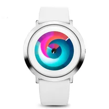 Time2U Ladies Fashion Concept Minimalist Colorful Dial Business Women Quartz Watch Wristwatch
