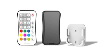 

1 Zone RF 2.4G LED RGB/RGBW/SPI Remote R9 RF Remote Controller;Apply to RGB digital LED strip or other multi-pixel RGB LED light