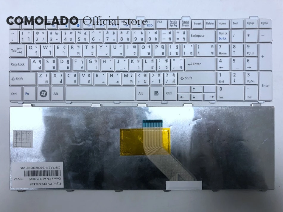 TI Thailand White Laptop Keyboard For Fujitsu Lifebook A530 AH530 A531 NH751 Layout | Компьютеры и офис