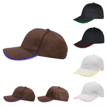 Освещение свечение Бейсбол Кепки светодиодный загорелась шляпа светящаяся, для клуба вечерние хип-хоп регулируемая спортивная шляпа с козырьком, de Бейсбол czapka