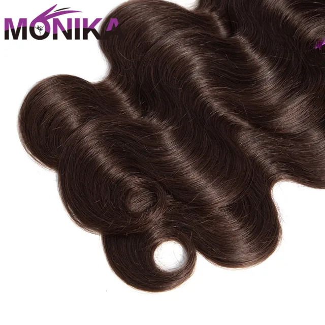 Купить моника волос цветной пряди #4 #2 коричневый бразильские волнистые картинки цена