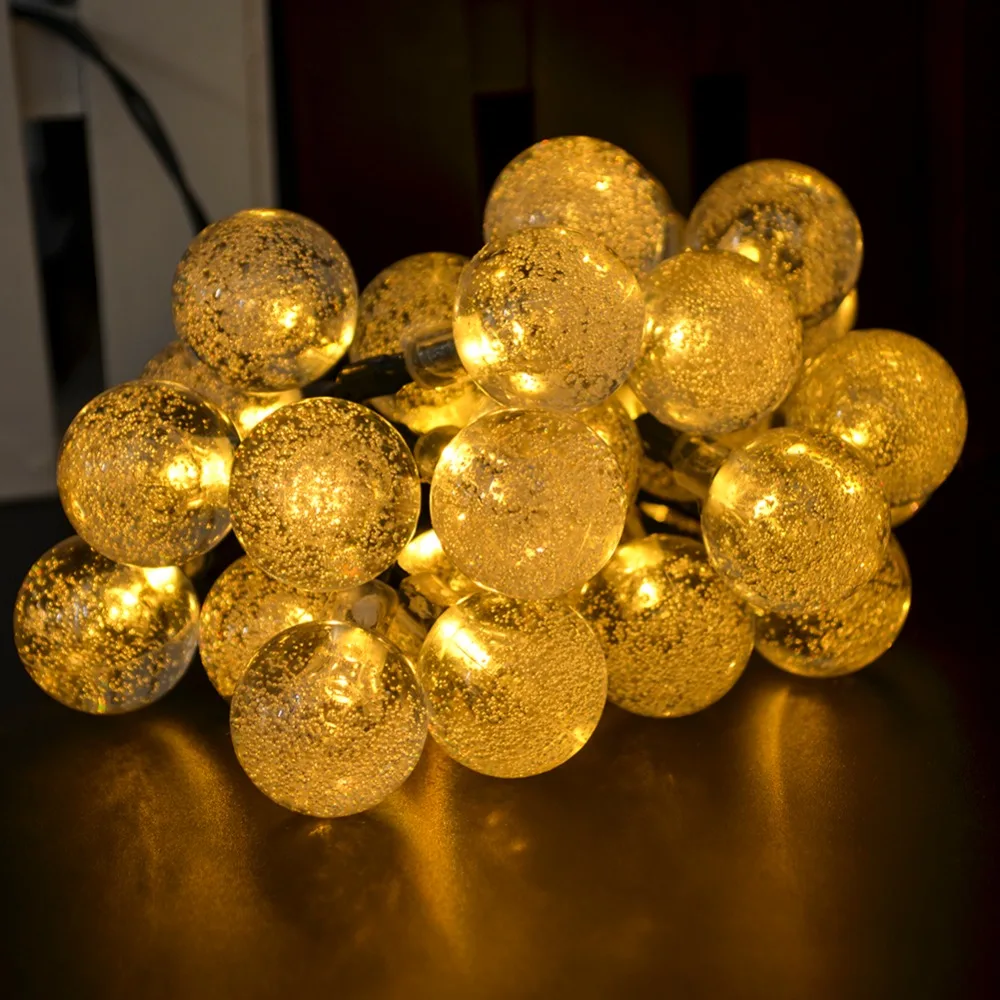 Solar Holiday LED Garlands String Lights 30 Led Ball Wedding Party